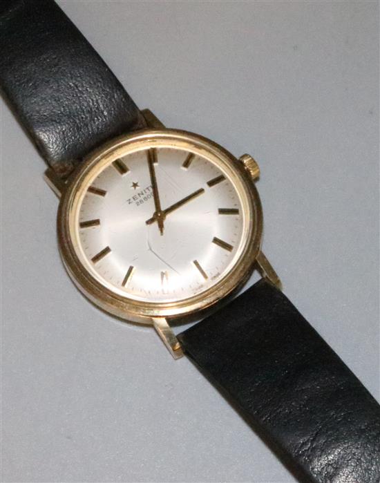 Zenith 9ct gold Gents wristwatch